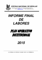 Plan Anual Operativo – Año 2015